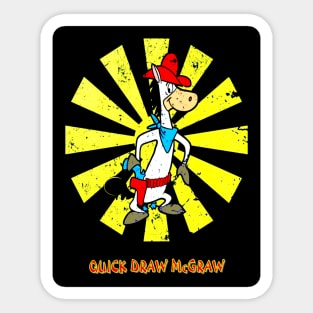 Quick Draw McGRAW : Cartoon Cowboy Print Sticker